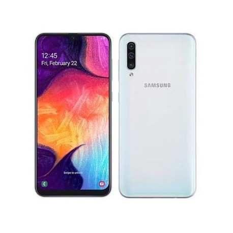 Samsung Galaxy A50 dual 128+4 GB- blanco-Celularymas-Celulares y Tablets