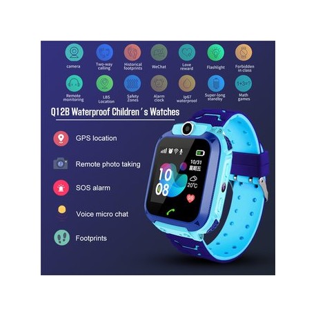 Q12B Smart Watch para niños Reloj con te...-Celularymas-Celulares y Tablets