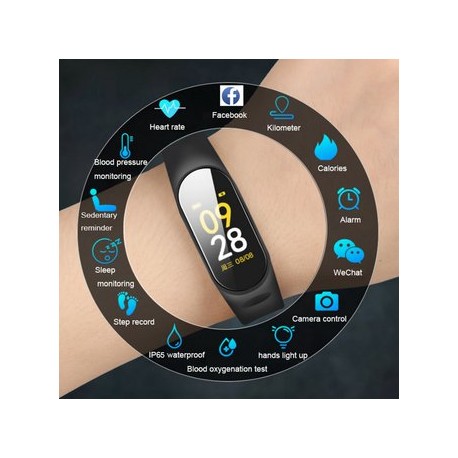 Pulsera Inteligente SmartBand Monitor de...-Celularymas-Celulares y Tablets