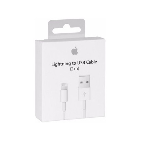 Apple Cable Usb A Lightning (2m)-Blanco-Celularymas-Celulares y Tablets