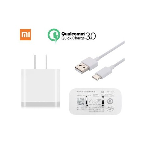 Cargador Xiaomi Original Qc 3.0 + Cable...-Celularymas-Celulares y Tablets