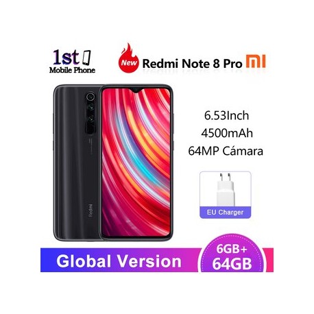 Redmi Note 8 Pro 6.53 pulgadas 6 + 64GB...-Celularymas-Celulares y Tablets