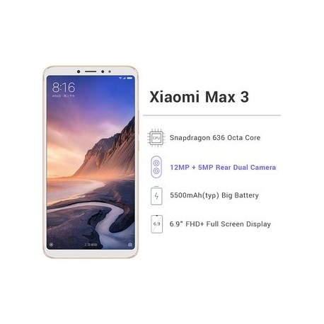 Celular Xiaomi Mi Max 3 4GB 64GB 5500mAh...