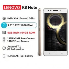 Global Lenovo K8 Note 4GB RAM+64GB ROM D...