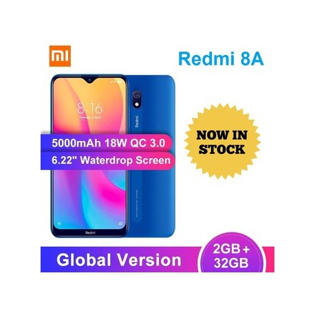 Xiaomi Redmi 8A 32GB ROM 2GB RAM- Azul